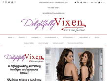Tablet Screenshot of delightfullyvixen.com